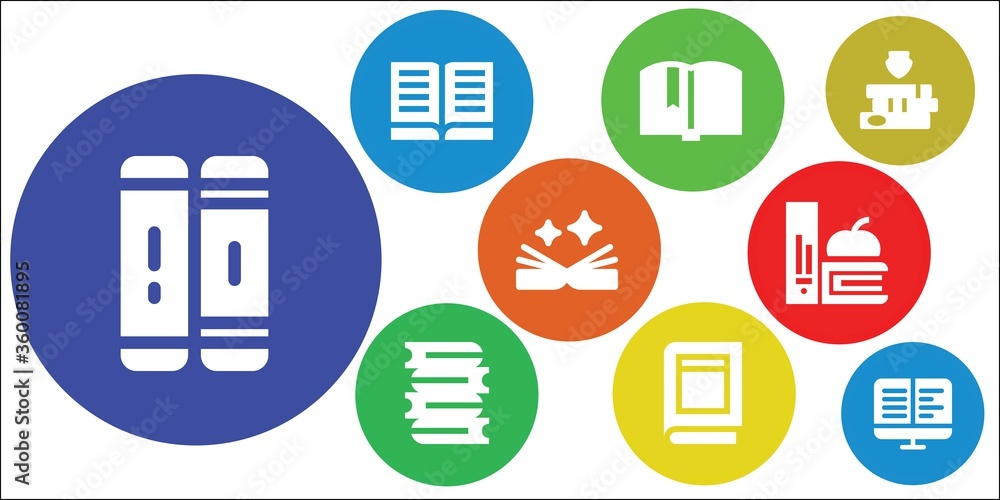 e-book icon set e-book icon set