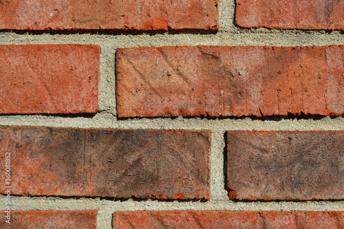 A Colored Brick Texture Closeup View