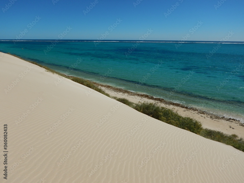 Ocean view from deserted sand dune Ocean view from deserted sand dune