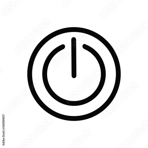  on off button icon vector