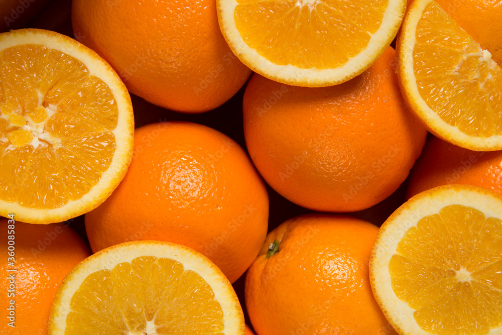 Closeup of sliced oranges on a market Backgrounds/Textures Closeup of sliced oranges on a market Backgrounds/Textures