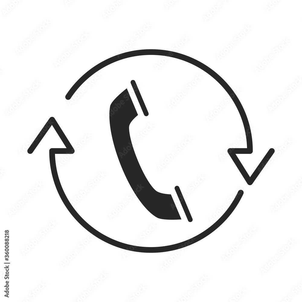 phone call center service helpline silhouette style icon phone call center service helpline silhouette style icon