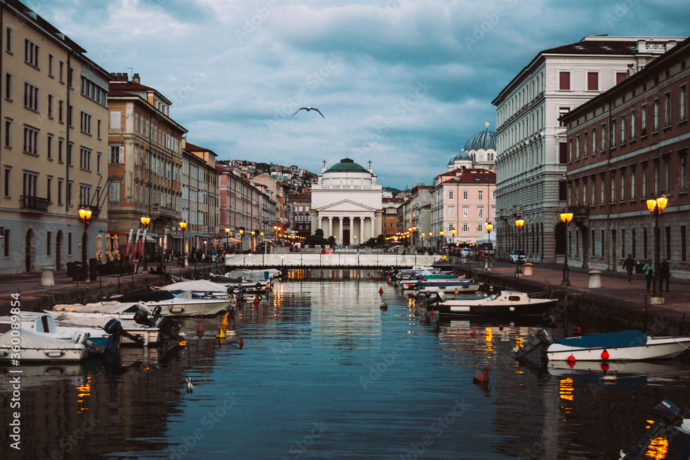 Ponte Rosso In Trieste, Italy