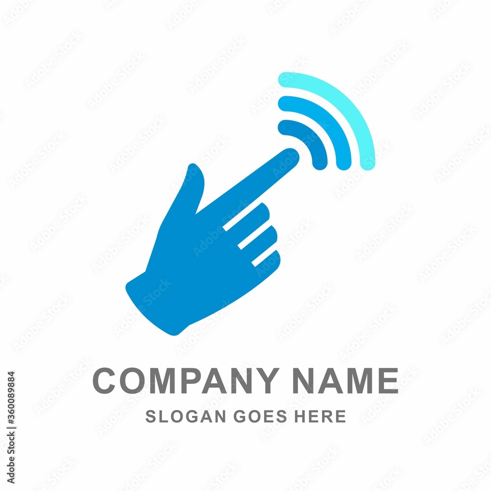 Hand Signal Logo Design Template Hand Signal Logo Design Template