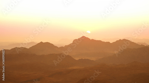 Dawn from the Sinai mountains