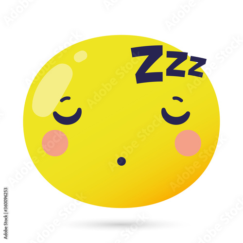 emoji face asleep funny character