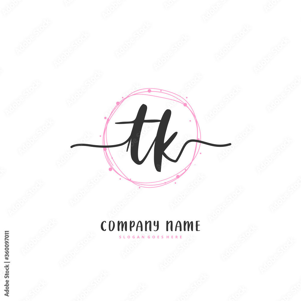 T K TK Initial handwriting and signature logo design with circle. Beautiful design handwritten logo for fashion, team, wedding, luxury logo. T K TK Initial handwriting and signature logo design with circle. Beautiful design handwritten logo for fashion, team, wedding, luxury logo.