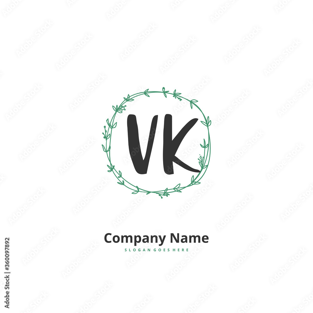 V K VK Initial handwriting and signature logo design with circle. Beautiful design handwritten logo for fashion, team, wedding, luxury logo. V K VK Initial handwriting and signature logo design with circle. Beautiful design handwritten logo for fashion, team, wedding, luxury logo.