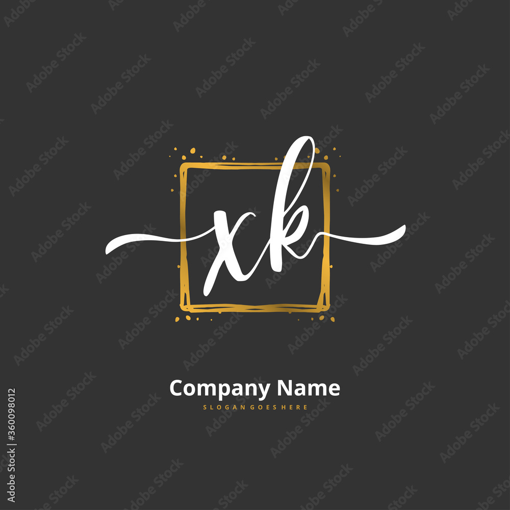 X K XK Initial handwriting and signature logo design with circle. Beautiful design handwritten logo for fashion, team, wedding, luxury logo. X K XK Initial handwriting and signature logo design with circle. Beautiful design handwritten logo for fashion, team, wedding, luxury logo.