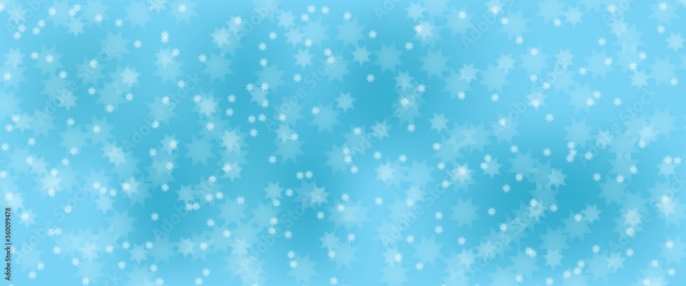 Abstract blue background with blurry stars. Abstract blurry texture. Vector.
