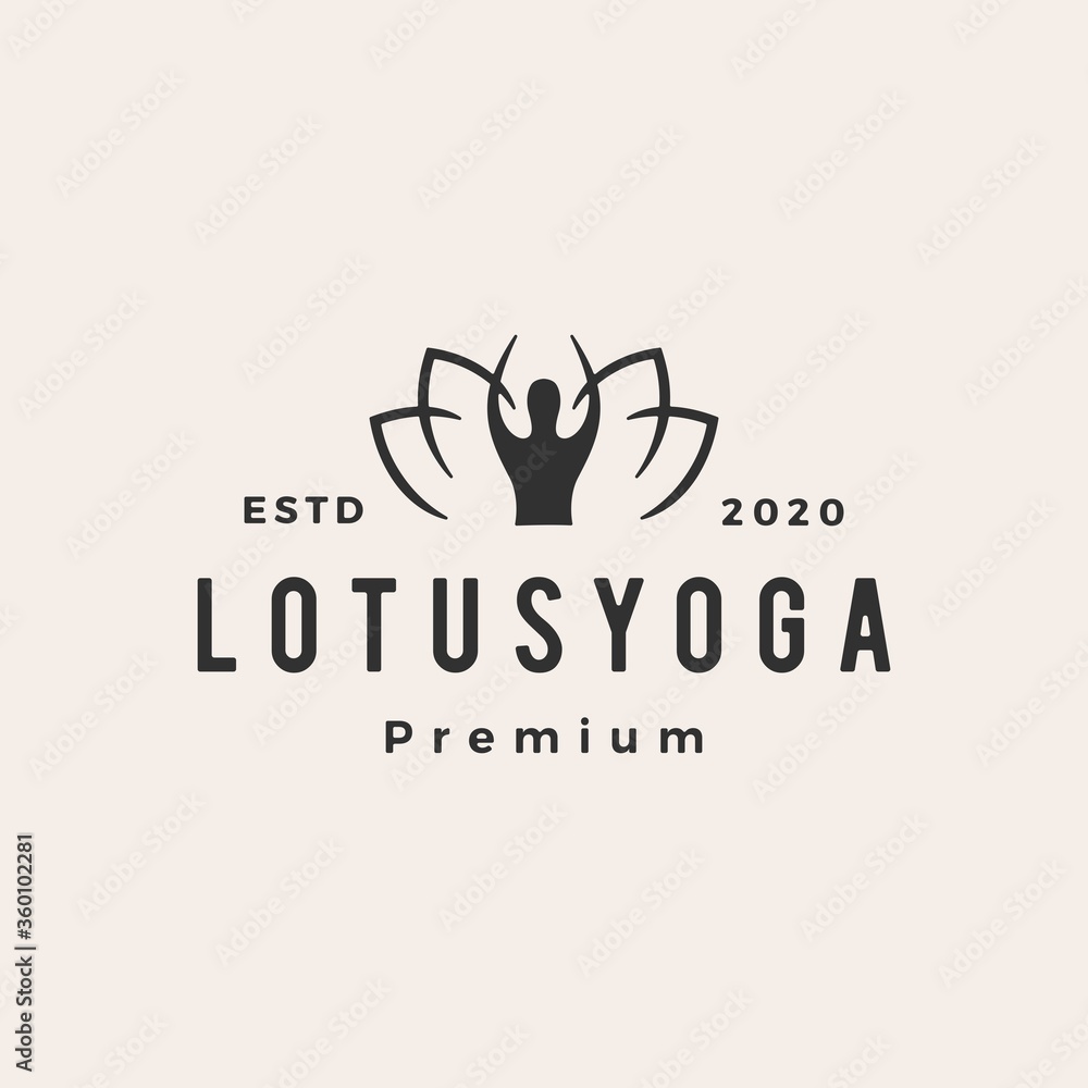 lotus yoga human logo vector icon illustration lotus yoga human logo vector icon illustration