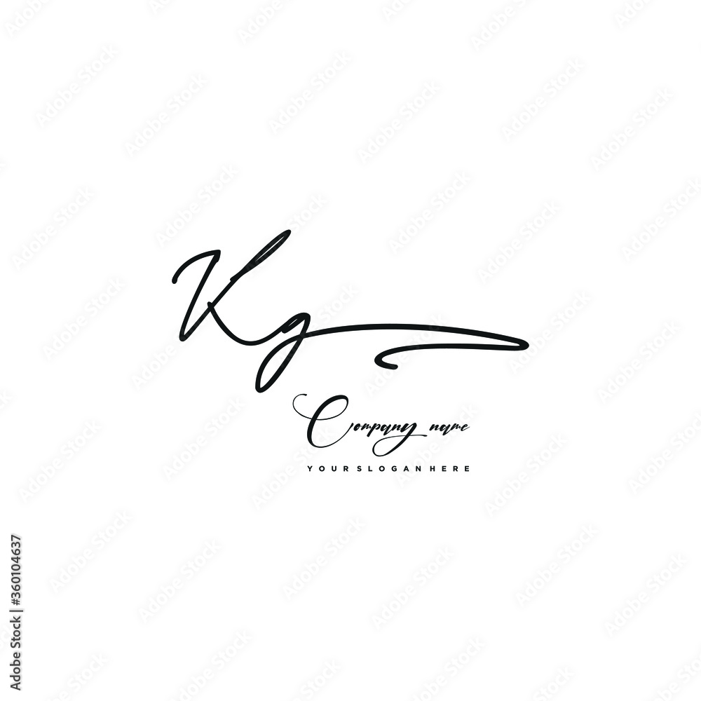 KG initials signature logo. Handwriting logo vector templates. Hand drawn Calligraphy lettering Vector illustration.
KG initials signature logo. Handwriting logo vector templates. Hand drawn Calligraphy lettering Vector illustration.