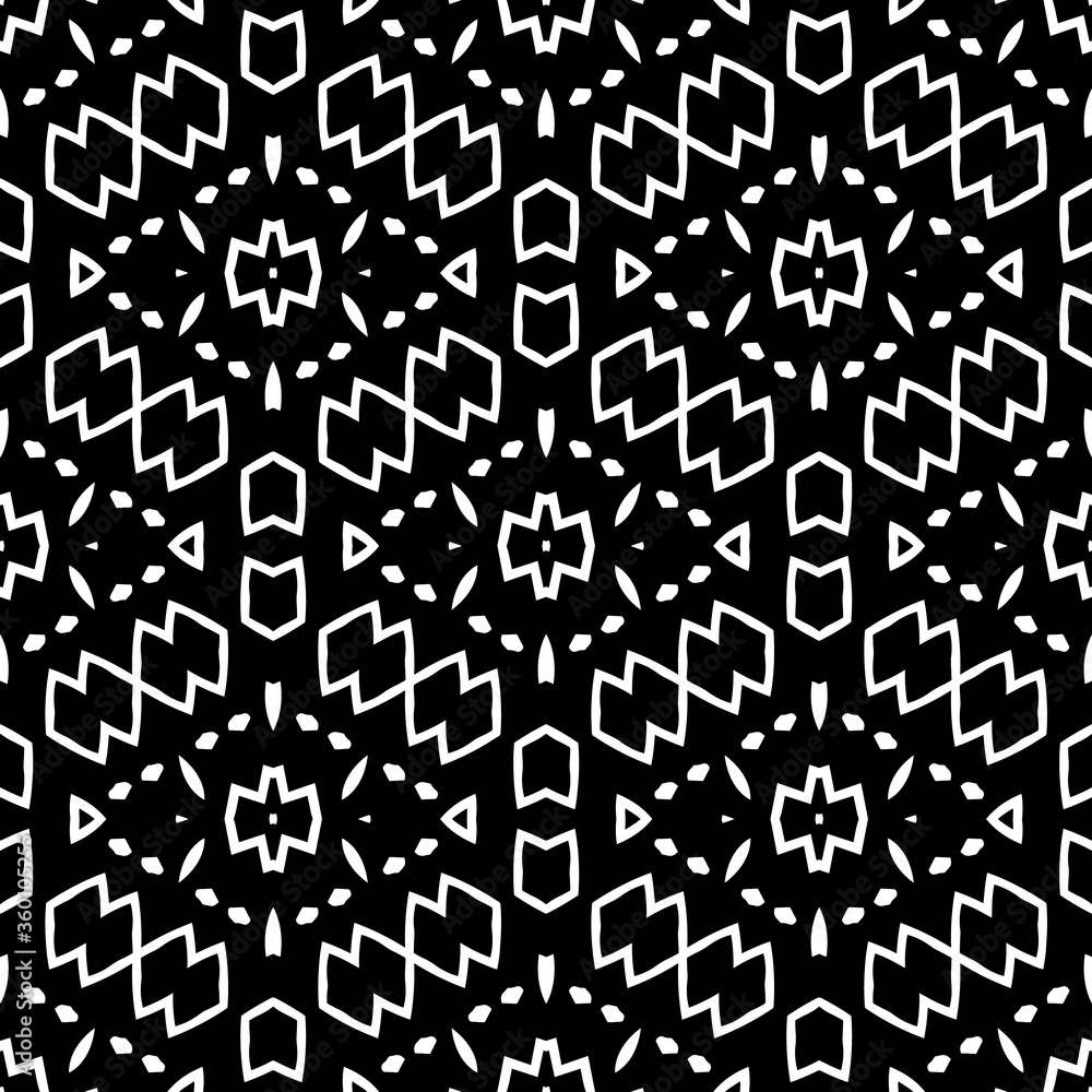 Beautiful abstract tribal inspired geometric vector pattern background. 