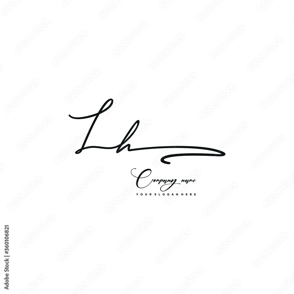 LH initials signature logo. Handwriting logo vector templates. Hand drawn Calligraphy lettering Vector illustration.
LH initials signature logo. Handwriting logo vector templates. Hand drawn Calligraphy lettering Vector illustration.