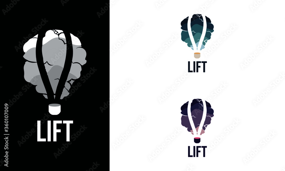 Hot Air Balloon Ride Corporate Logo Design Template Hot Air Balloon Ride Corporate Logo Design Template