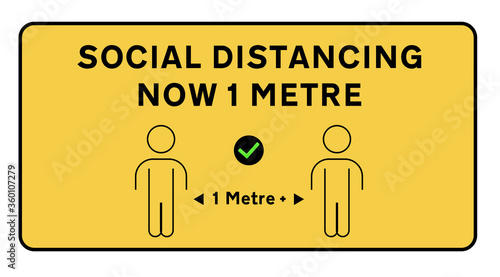 social distance 1 metre +