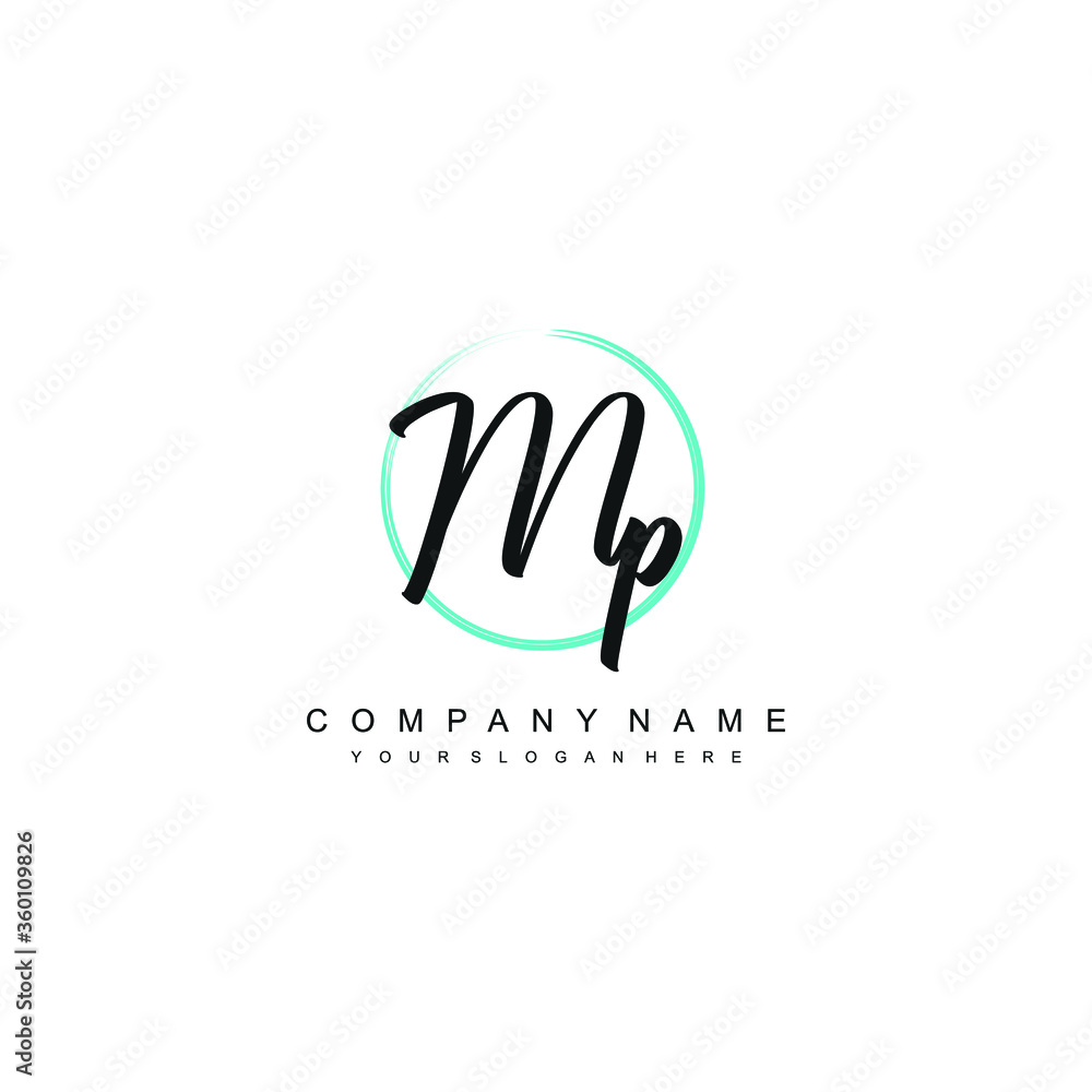 MP initials signature logo. Handwriting logo vector templates. Hand drawn Calligraphy lettering Vector illustration. MP initials signature logo. Handwriting logo vector templates. Hand drawn Calligraphy lettering Vector illustration.