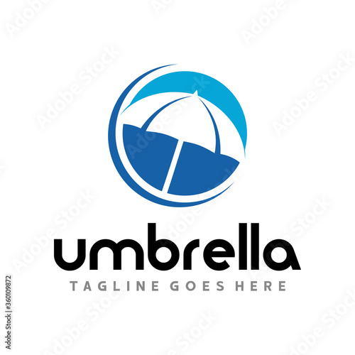 Umbrella Logo. Insurance Logo Design Vector