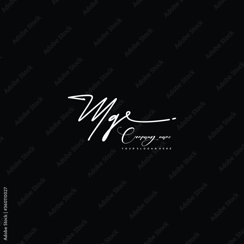 MQ initials signature logo. Handwriting logo vector templates. Hand drawn Calligraphy lettering Vector illustration. MQ initials signature logo. Handwriting logo vector templates. Hand drawn Calligraphy lettering Vector illustration.