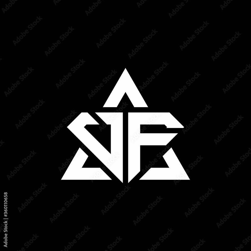 VF monogram logo with diamond shape and triangle outline VF monogram logo with diamond shape and triangle outline
