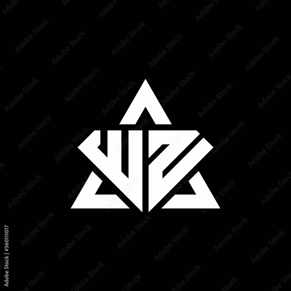 WN monogram logo with diamond shape and triangle outline WN monogram logo with diamond shape and triangle outline