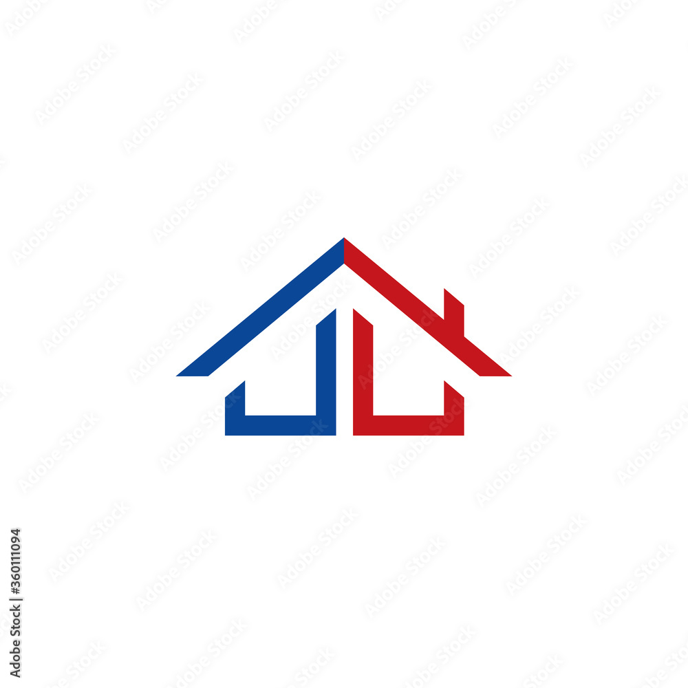 JL Home Symbol Simple Vector JL Home Symbol Simple Vector