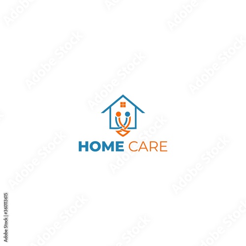 Home Care Logo Design Vector