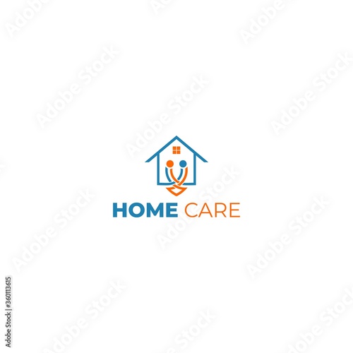 Home Care Logo Design Vector