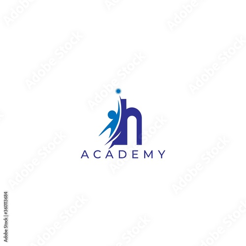 Hi Academy Education Logo Design Vector