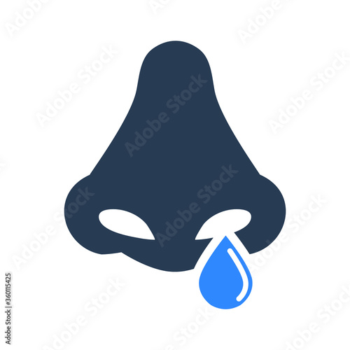 Runny nose icon 
