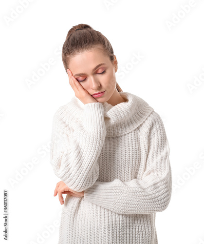 Young woman suffering from ...
