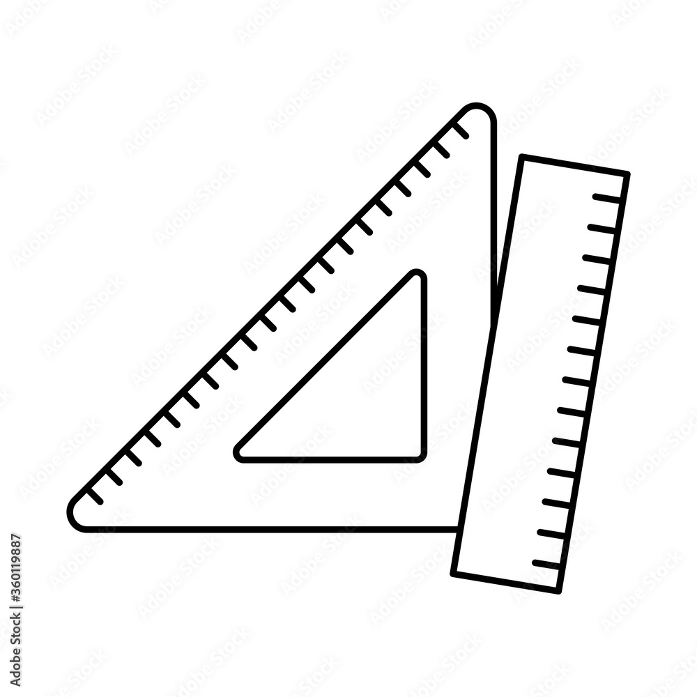 ruler line style icon vector design