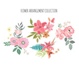 Beautiful Spring Floral Doodle collection