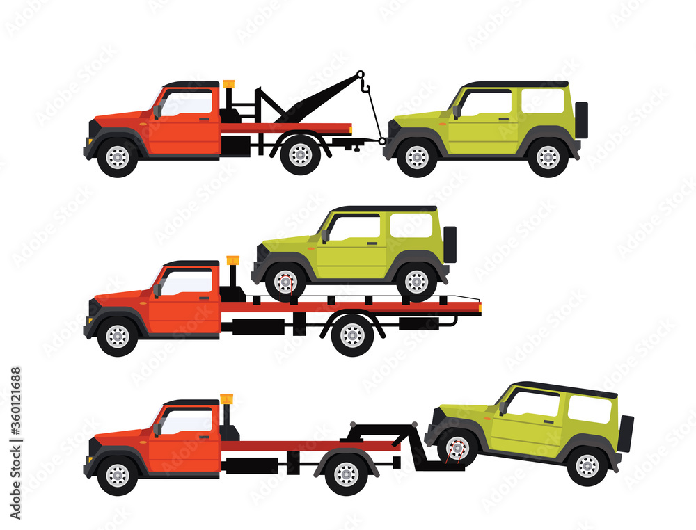 Car Towing Trucks, towing trucks vector design Car Towing Trucks, towing trucks vector design