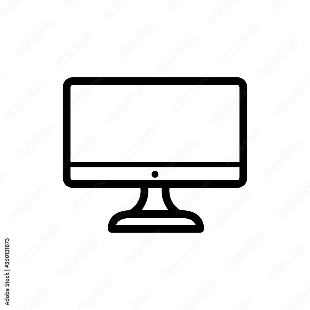 monitor icon logo illustration design monitor icon logo illustration design