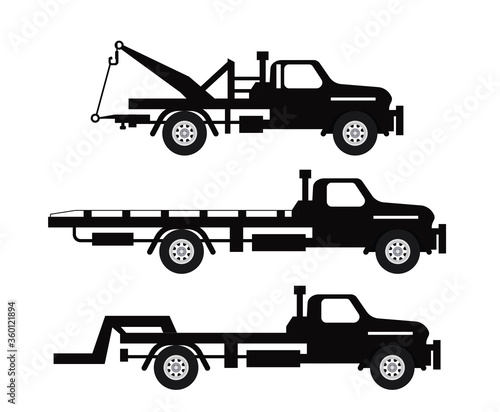 Car Towing Trucks, towing trucks vector design