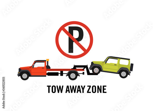 Car Towing Trucks, towing trucks vector design