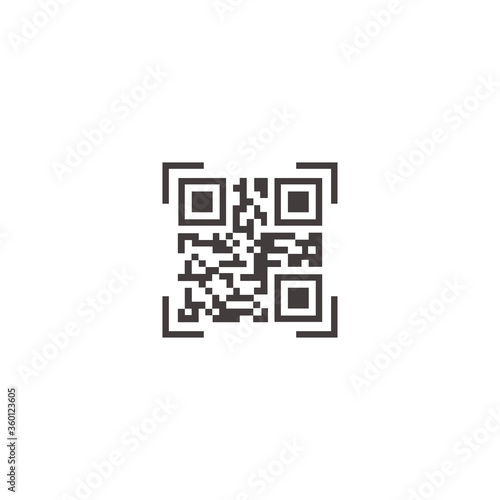 QR code vector icon