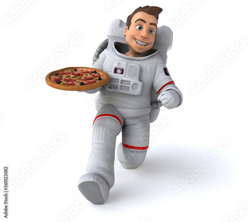 Fototapeta Naklejka Na Ścianę i Meble -  Fun astronaut - 3D Illustration