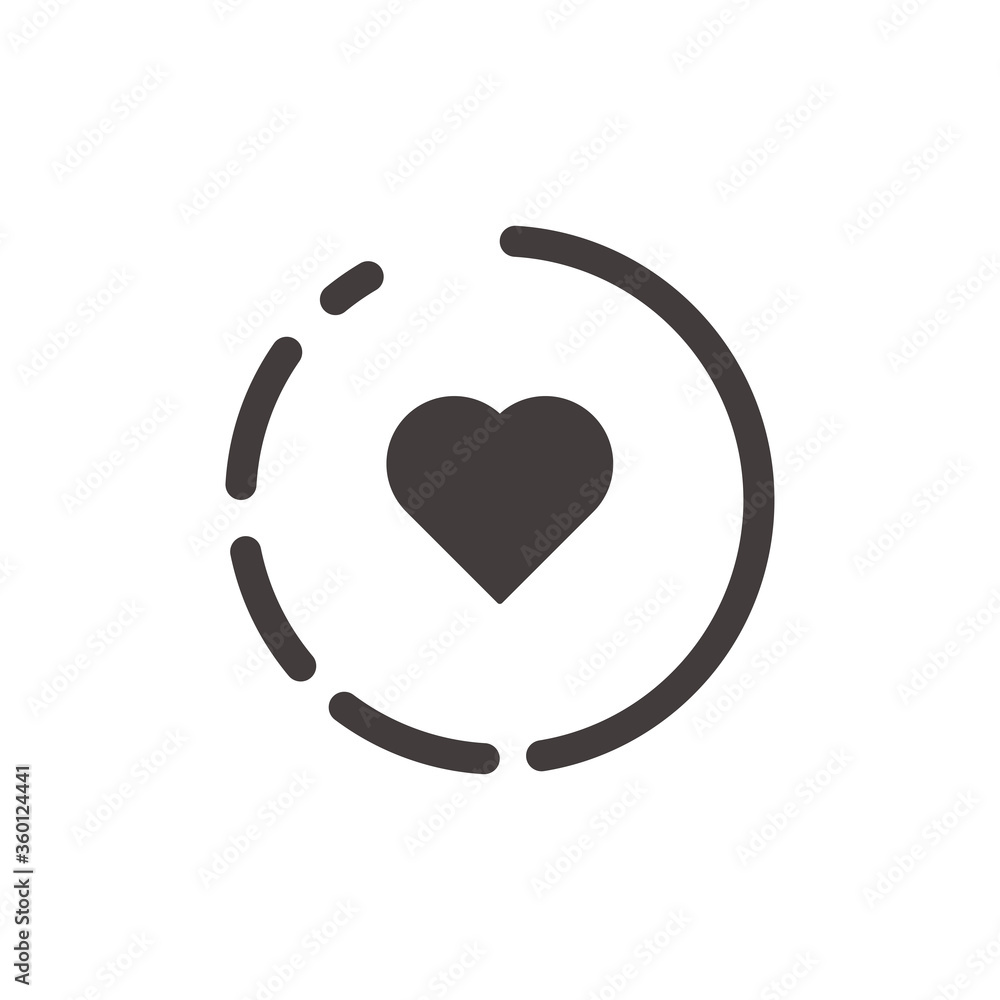 Story Highlight Icon Isolated On White Background. Heart Highlight Symbol Modern Simple Vector Icon For Web Site Or Mobile App Story Highlight Icon Isolated On White Background. Heart Highlight Symbol Modern Simple Vector Icon For Web Site Or Mobile App