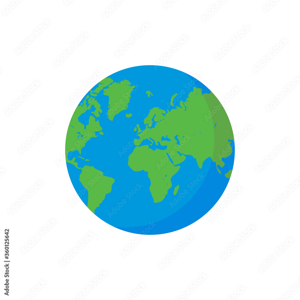 Planet Earth Icon. Vector Illustration Planet Earth Icon. Vector Illustration