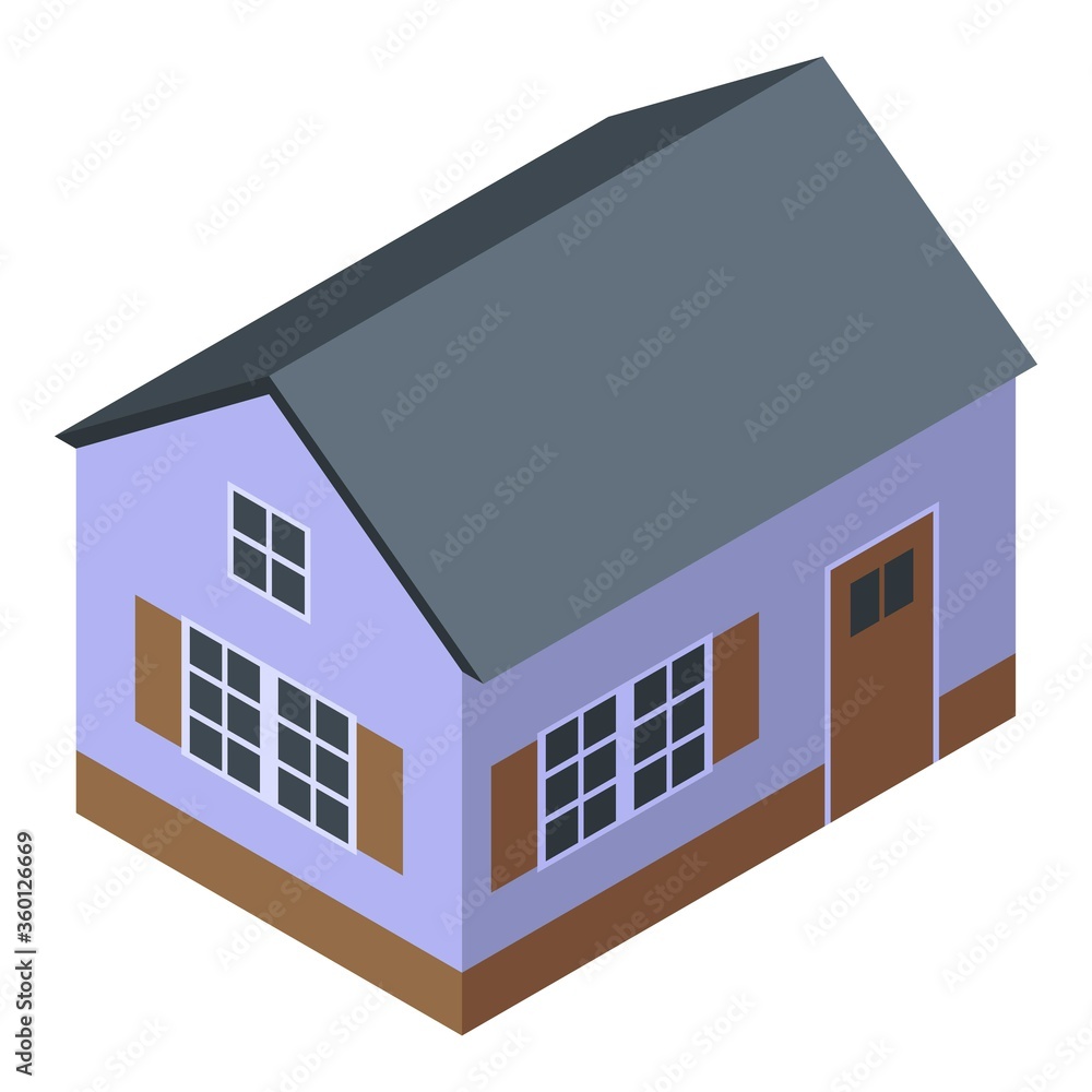 House delivery icon. Isometric of house delivery vector icon for web design isolated on white background