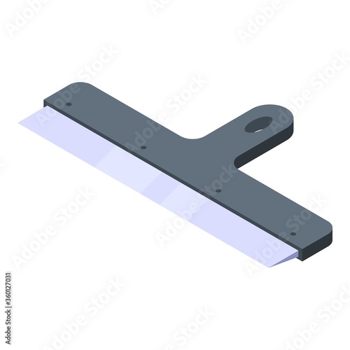 Wall spatula icon. Isometric of wall spatula vector icon for web design isolated on white background