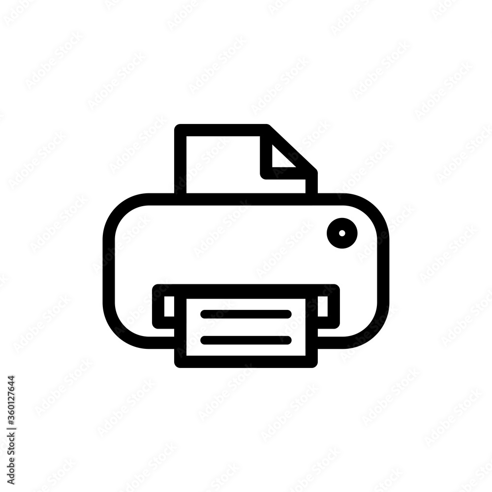 printer icon logo illustration design printer icon logo illustration design