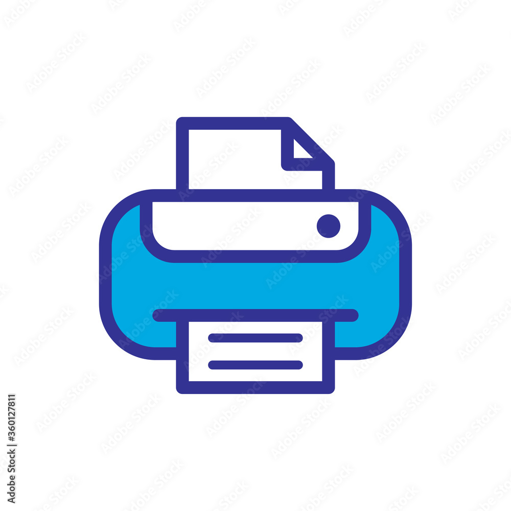printer icon logo illustration design printer icon logo illustration design
