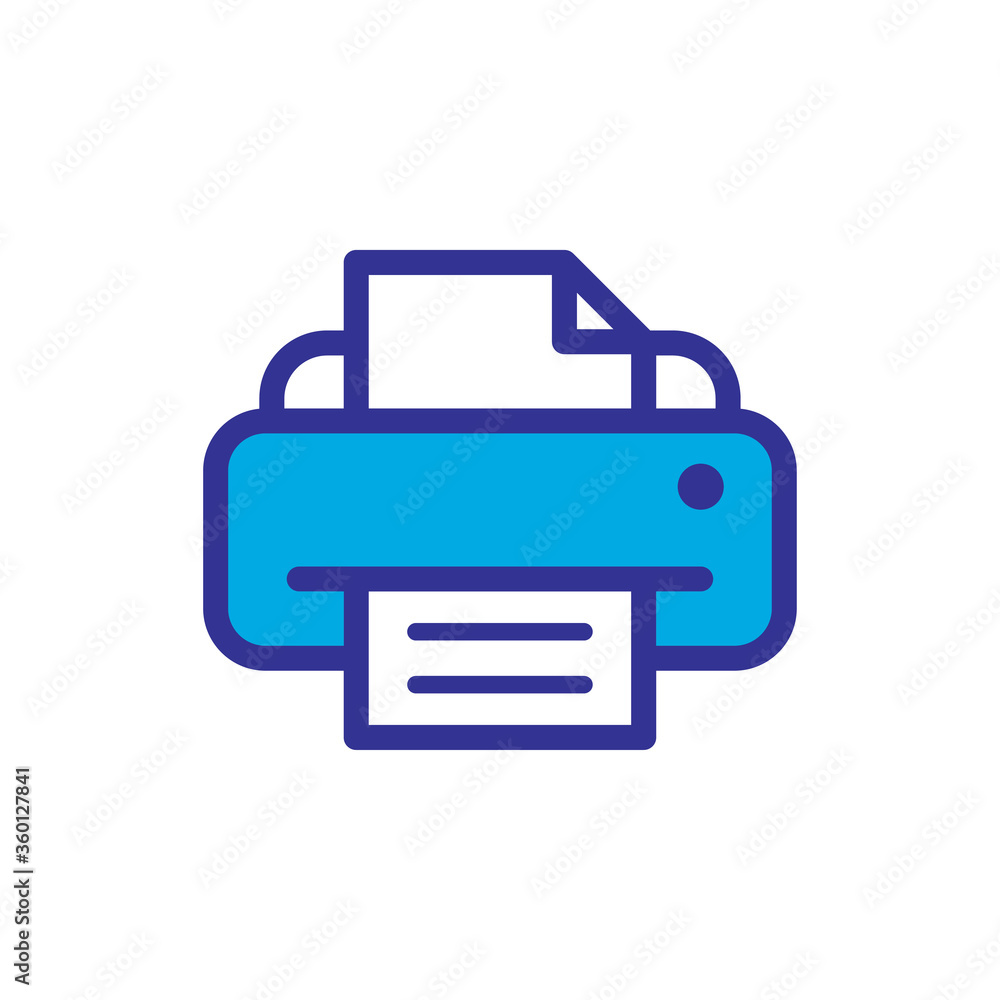printer icon logo illustration design printer icon logo illustration design