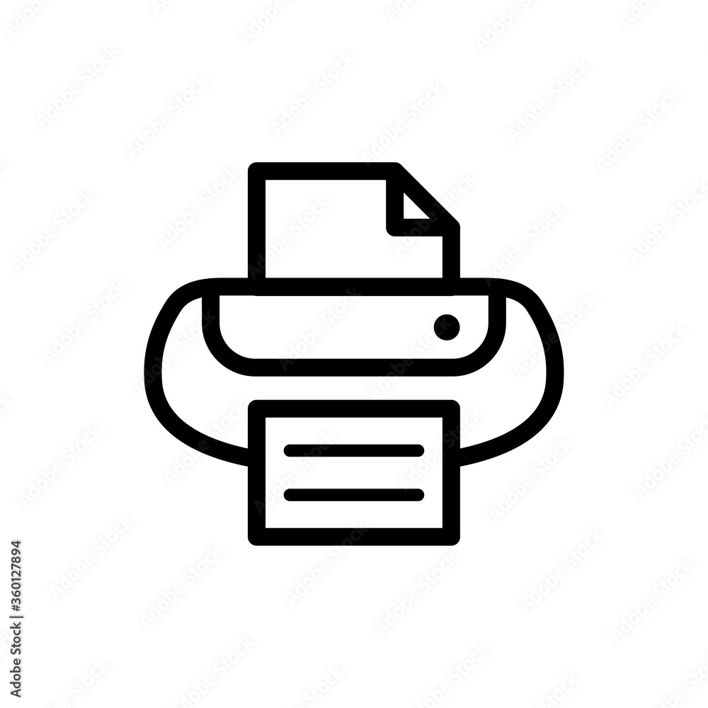 printer icon logo illustration design printer icon logo illustration design