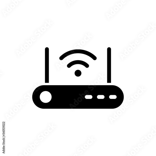 router icon logo illustration design