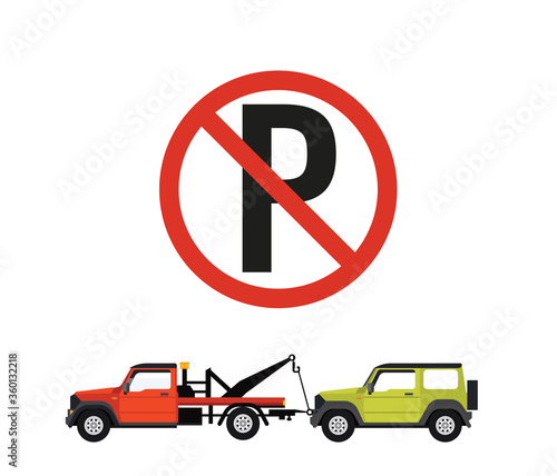 No parking sign Private Property, Tow away zone
