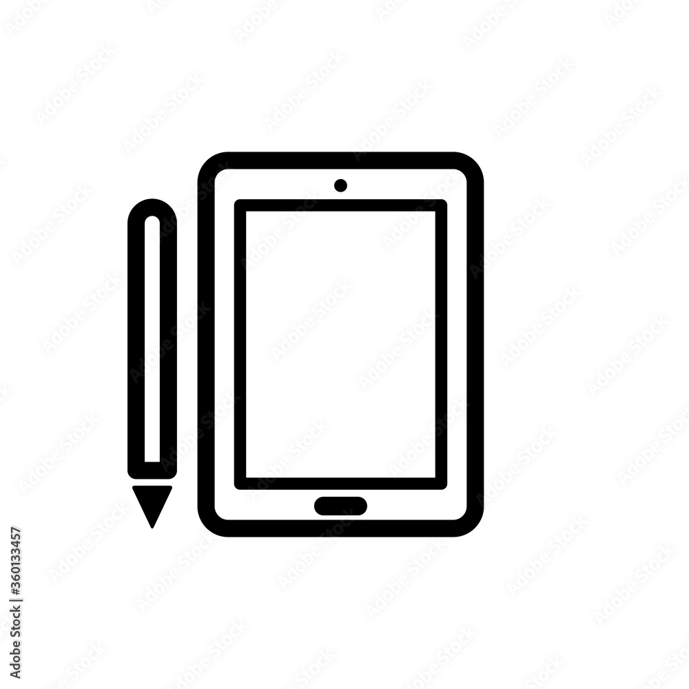 tablet icon logo illustration design tablet icon logo illustration design